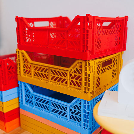 Caisse empilable midi [couleurs variées]