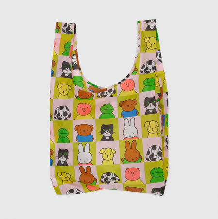 Sac réutilisable standard Miffy rose et vert