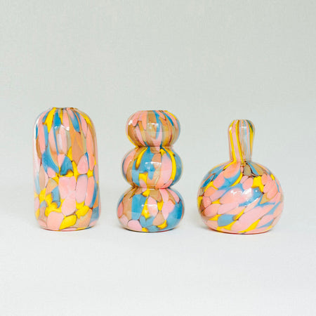 Mini blown glass Jelly Baby vase [various sizes] 