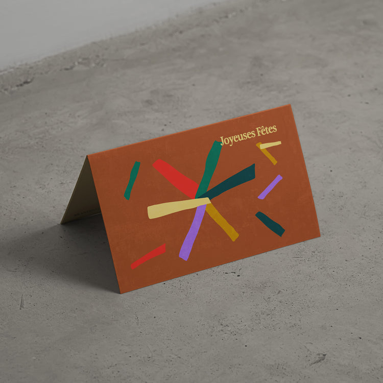 Carte de souhaits étoile multi