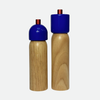 Salt and Pepper Mills - Navy Blue and Red: Medium