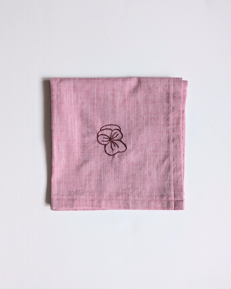 Embroidered napkin [various designs]