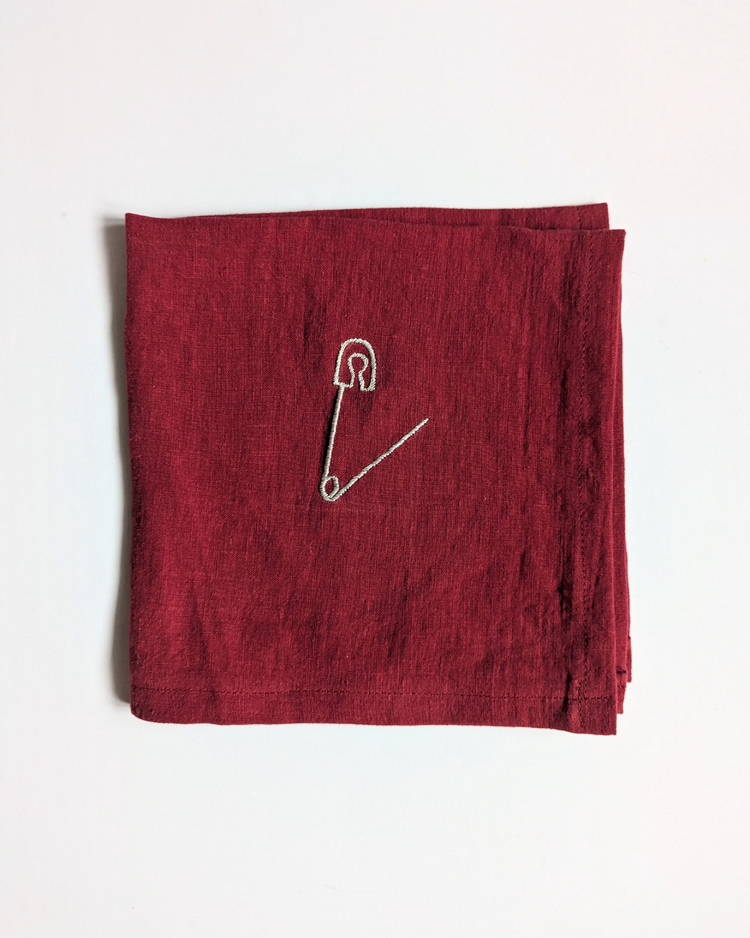 Embroidered napkin [various designs]