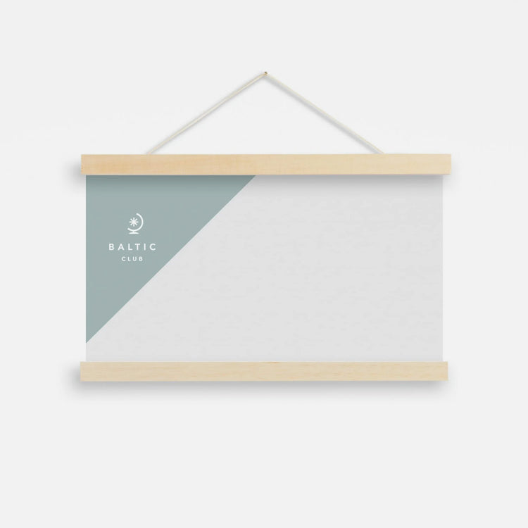 Support à affiche magnétique bois naturel 37po