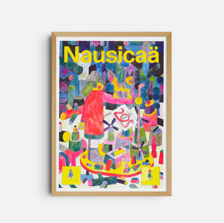 Affiche risographie Miyazaki 'Nausicaä'