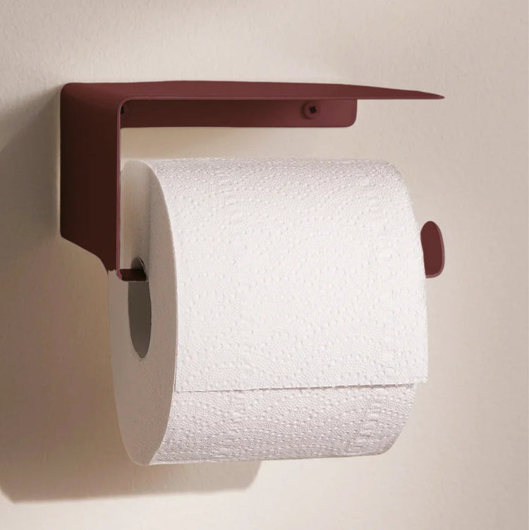 Support à papier hygiénique rouge oxyde