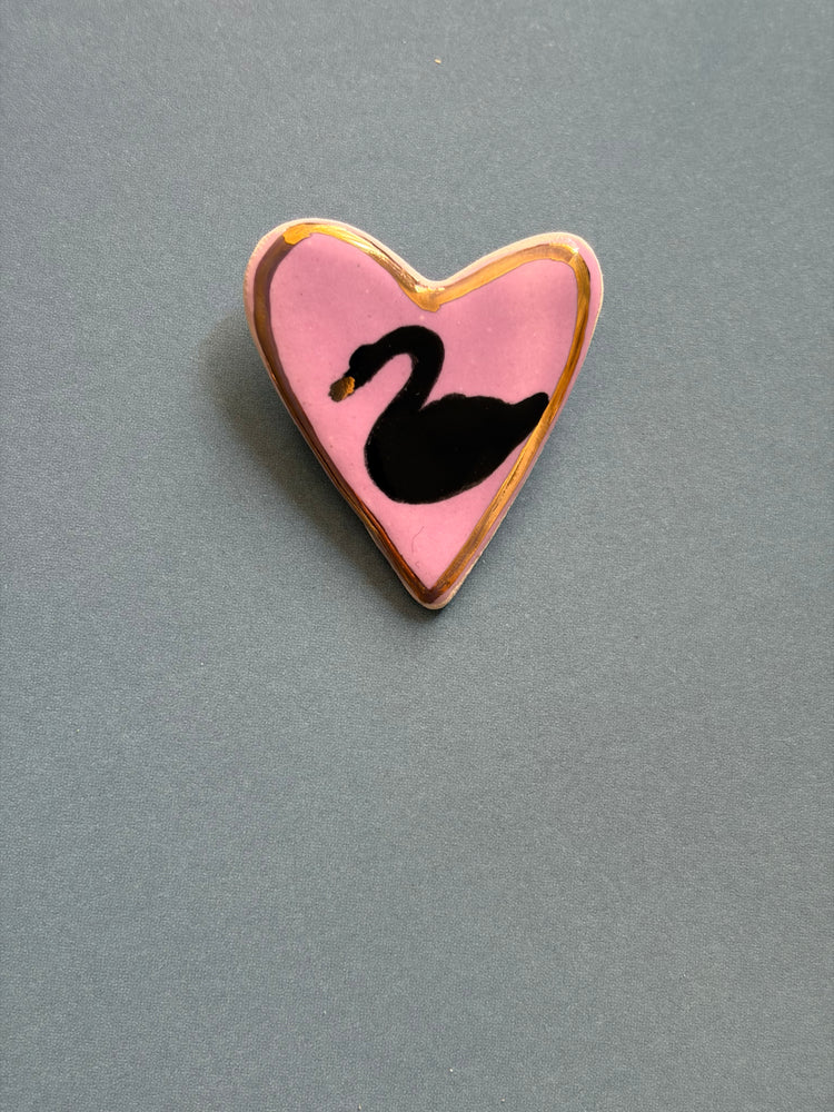 Mini broche Swan