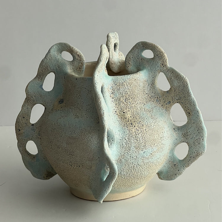Blue Osseous Vase