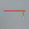 Neon red paper towel holder