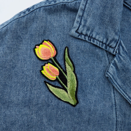 Patch noire Tulipe