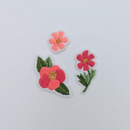 Ensemble de 3 patches blanches Camelia