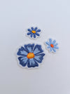 Ensemble de 3 patches blanches Cosmos
