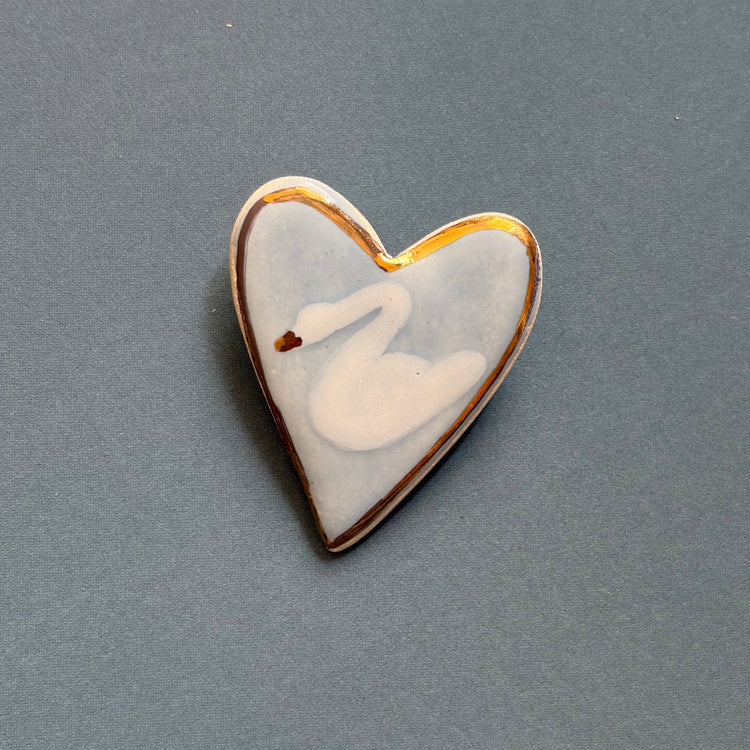 Mini broche Swan