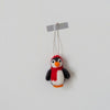 Felted wool Penguin ornament 