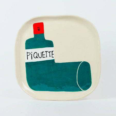 Assiette en céramique 'Piquette'