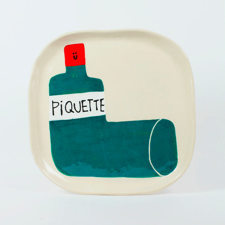 Assiette en céramique 'Piquette'