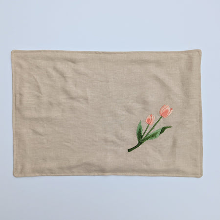 Tulip Embroidered Placemat