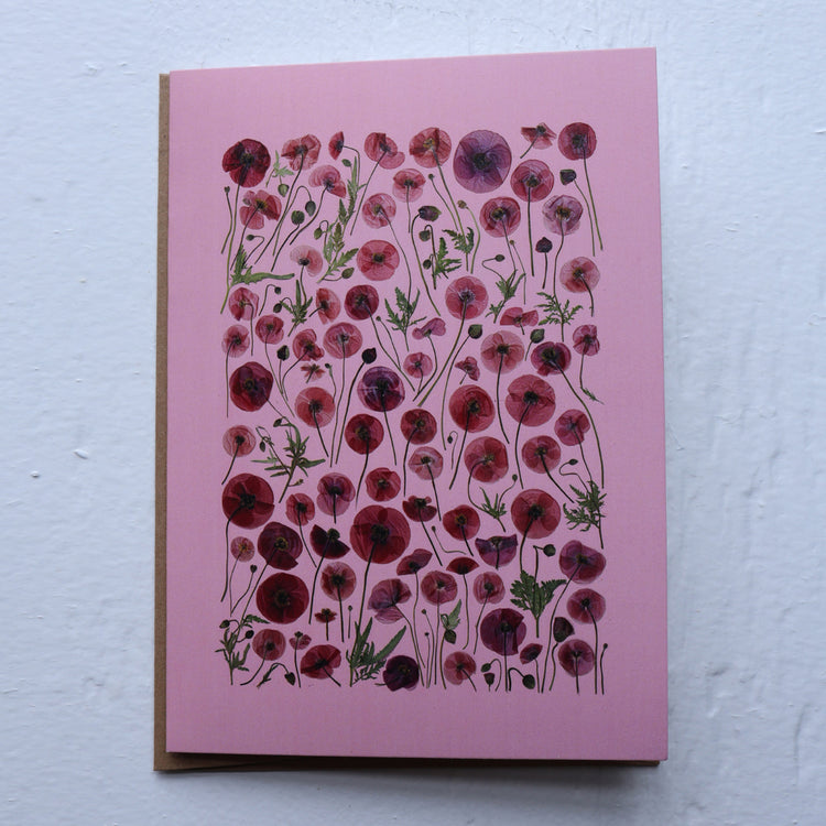 Poppy greeting card
