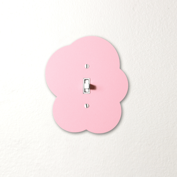 Cache-interrupteur Nuage rose [modèles variés]