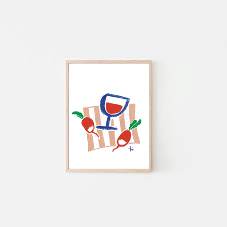 Affichette 'Pique-nique Radis'