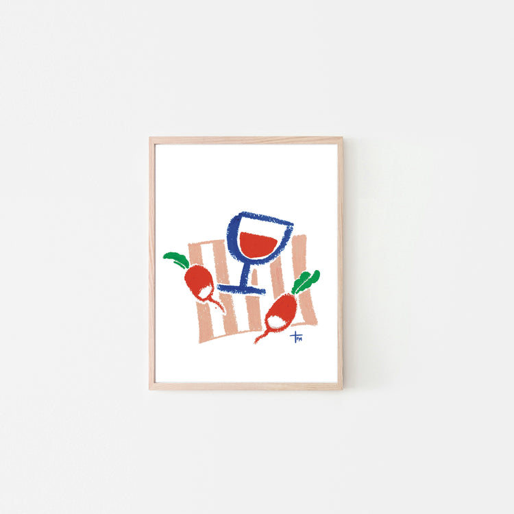 Affichette 'Pique-nique Radis'