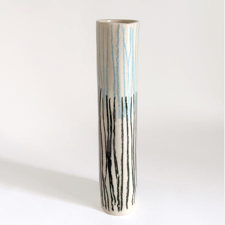 Vase rayures deux tons