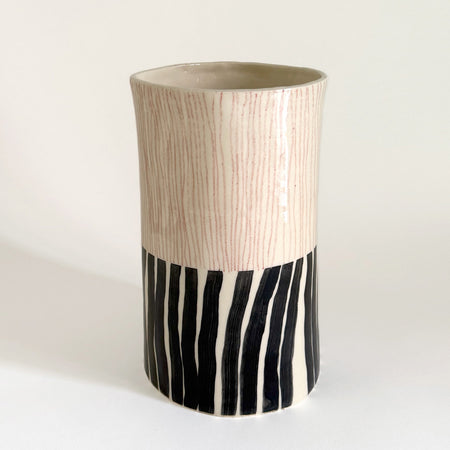 Vase rayures fines et larges
