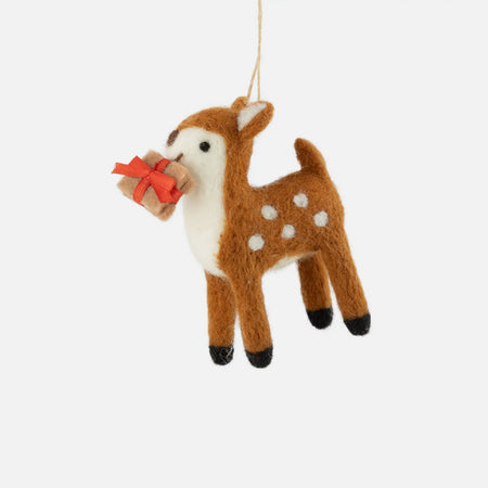 Ornement en feutre Renne