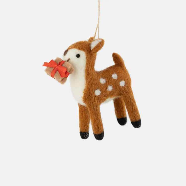 Ornement en feutre Renne