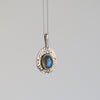 Reverie Locket with Chain and Labradorite
