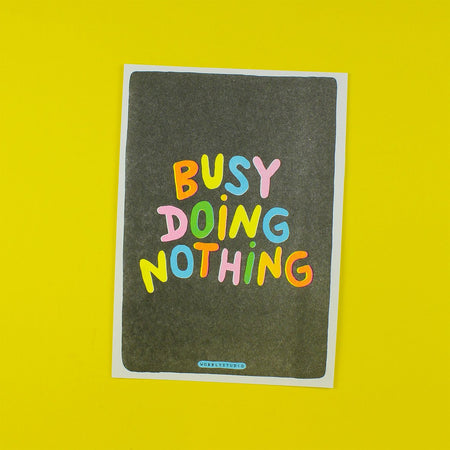 Affiche risographie 'Busy'