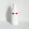 Bouteille en céramique vintage Coeurs