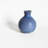Soliflore seconde main en céramique bleu mat
