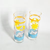 Lot de 2 verres vintages high ball Tropical Beach, Tom Collins