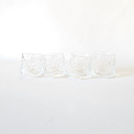 Lot de 4 verres à whisky à bascule