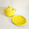 Soupière et assiette jaune vintage Japan