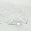 Assiette en verre texturé Poisson, USA vintage