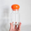Contenant en verre vintage Boule orange