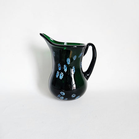 Pichet en verre soufflé vintage millefiori