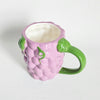 Tasse-mug en céramique texturée vintage Raisin