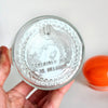 Contenant en verre vintage Boule orange