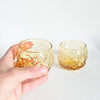 Duo de verres boules texturés vintage Anchor Hocking