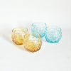 Duo de verres boules texturés vintage Anchor Hocking