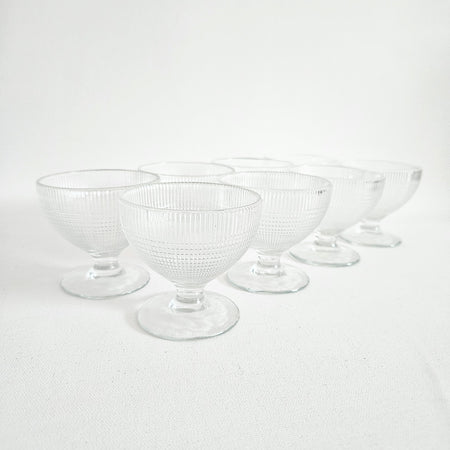 Lot de 2 coupes à bulles vintage Dominion