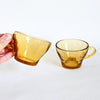 Duo de tasses vintages en verre Bormioli