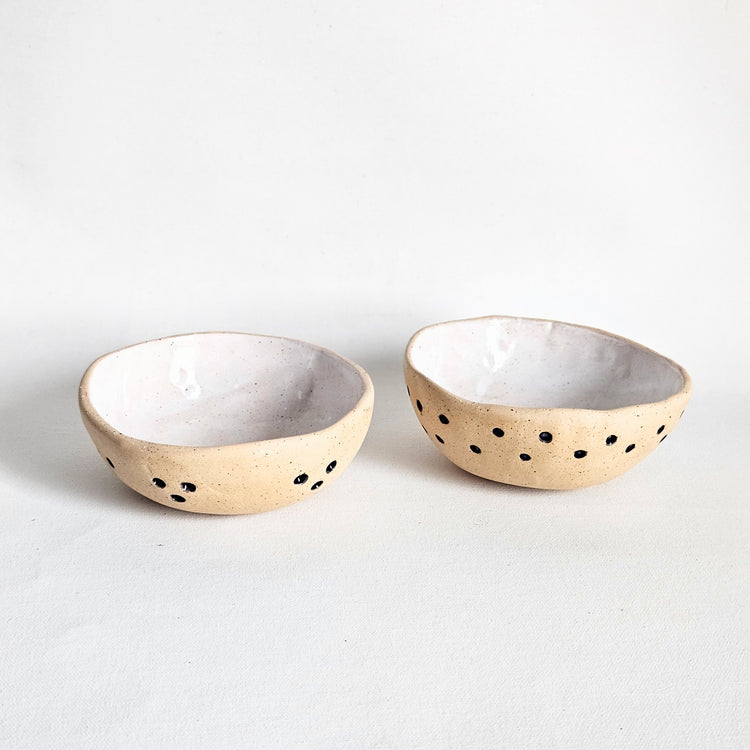 Lot de 2 bols vintages en céramique artisanale