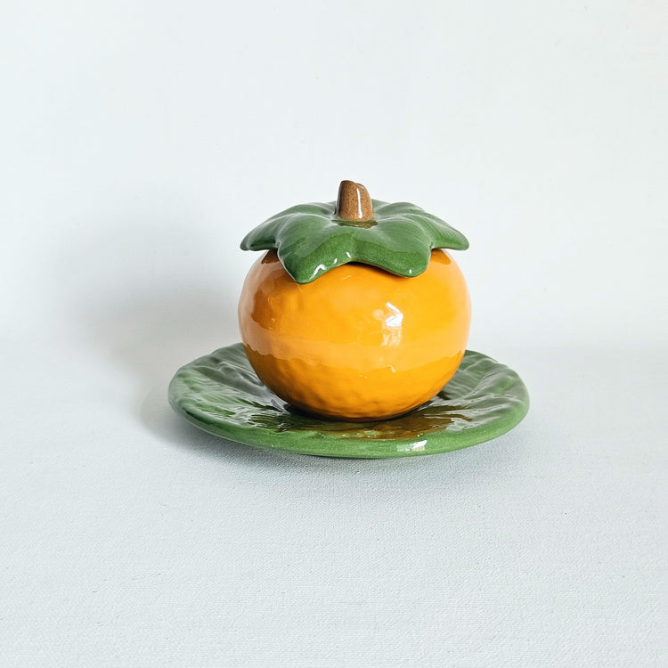 Sucrier-confiturier Fruit vintage en céramique
