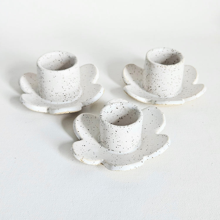 Bougeoir Fleur seconde main en céramique, Mini Pott