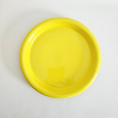Assiette vintage jaune en céramique, Japan