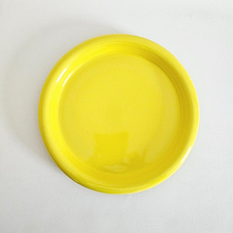 Assiette vintage jaune en céramique, Japan